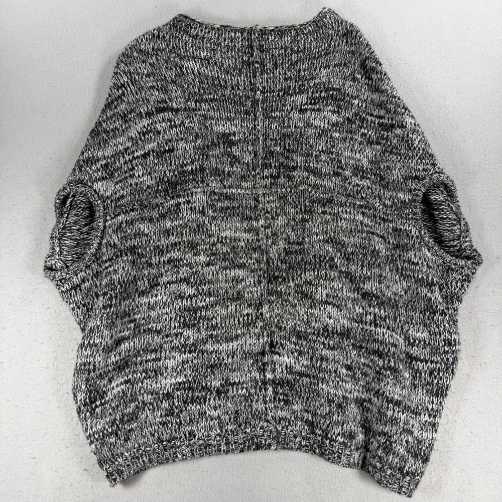 Cheap Monday Cato Sweater Black White Marl Knit Oversized Sleeveless Vest Small